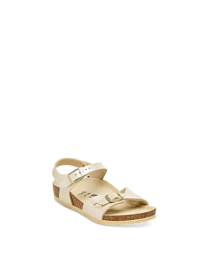 Birkenstock | Junior's Rio Sandals, Cream, Size 28 - Bellso